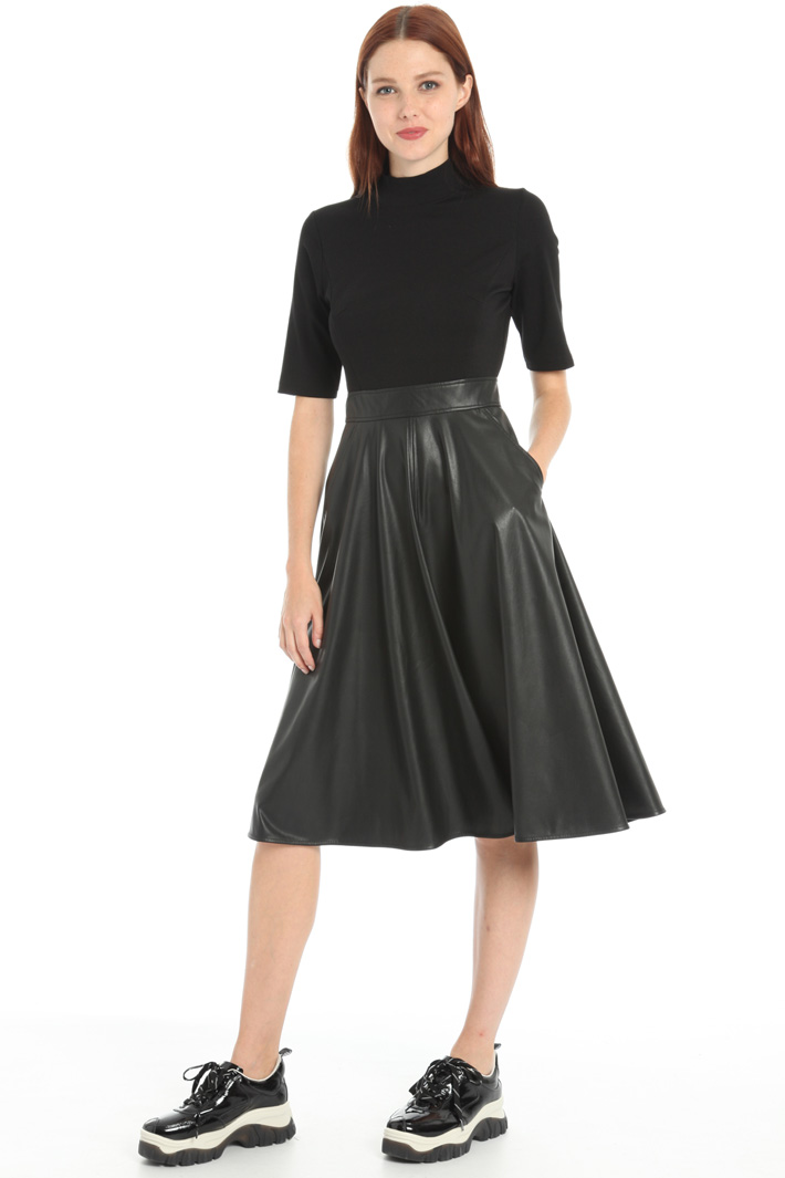 Faux-leather dress Intrend Faux-leather dress Intrend