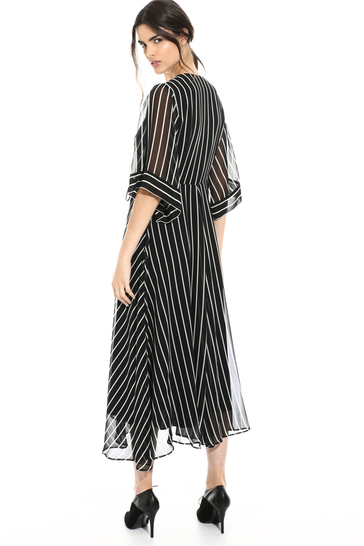 Striped wrap dress Intrend Striped wrap dress Intrend