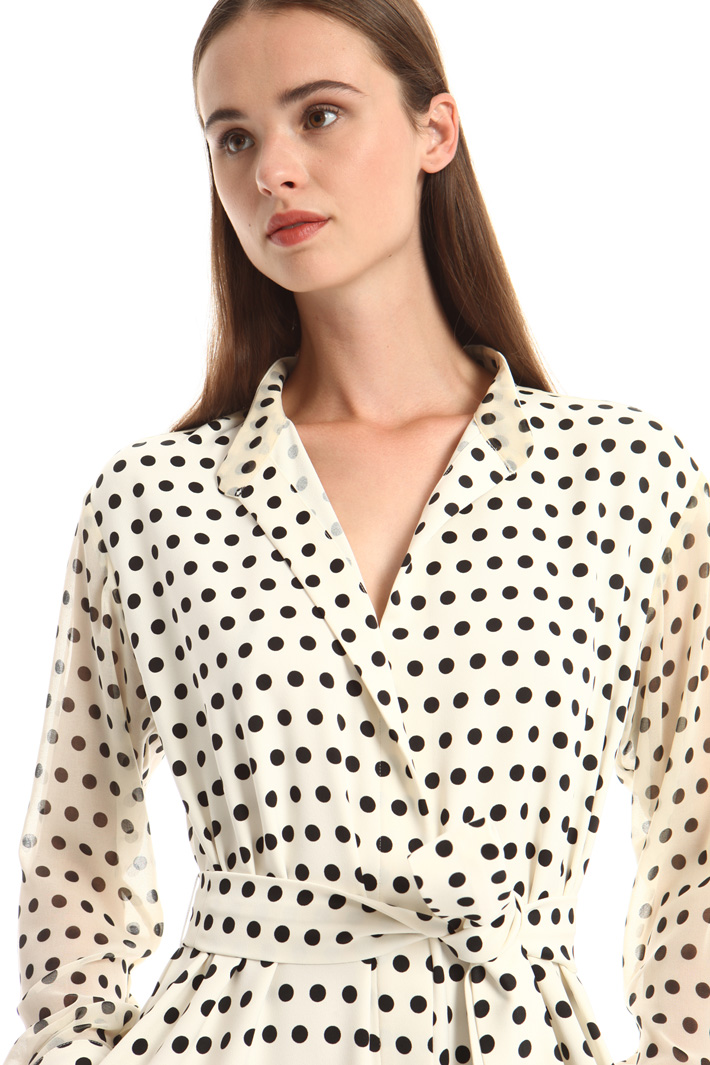 Abito in crepe enver satin Intrend Abito in crepe enver satin Intrend