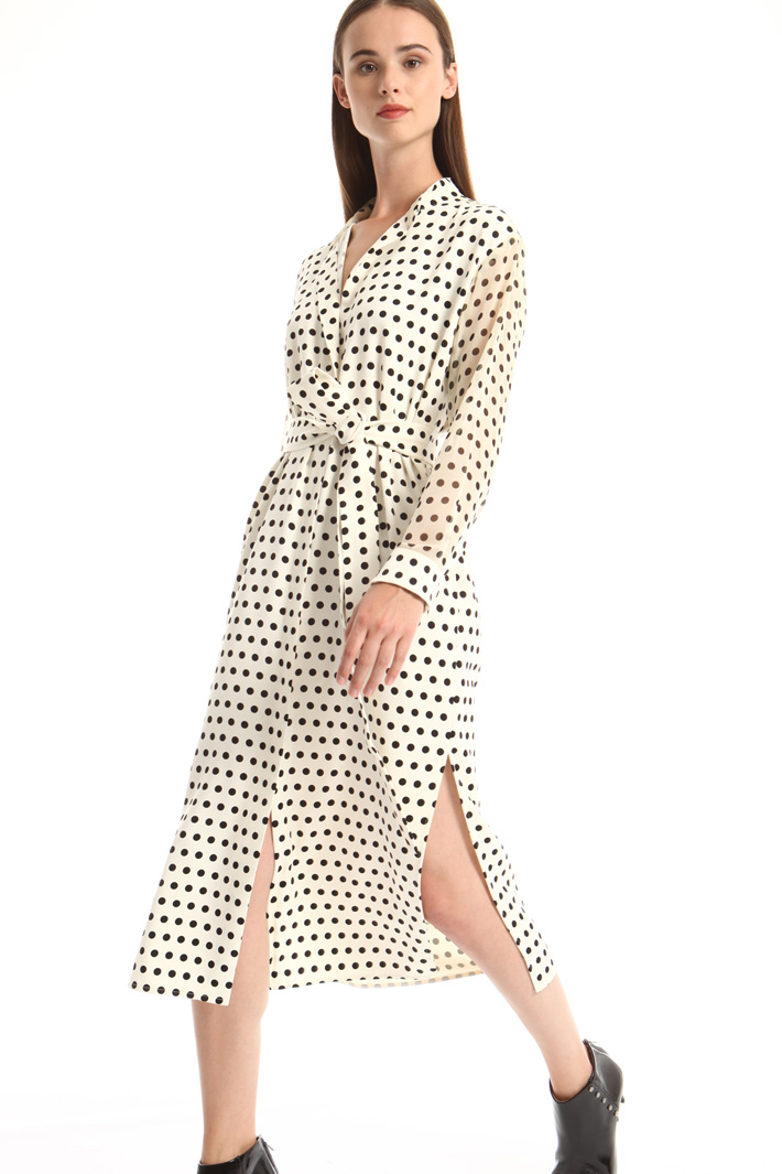 Abito in crepe enver satin Intrend Abito in crepe enver satin Intrend