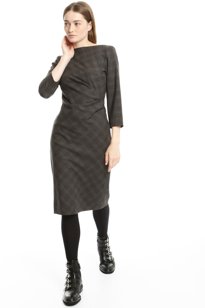 Flannel sheath dress Intrend Flannel sheath dress Intrend