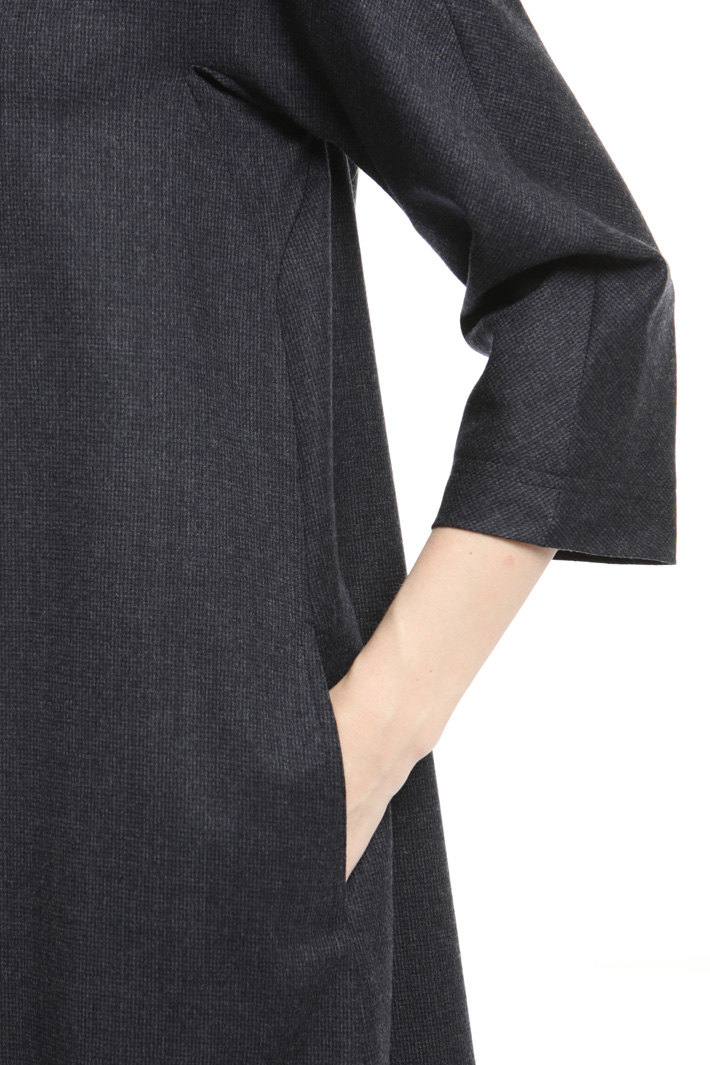 Flared flannel dress Intrend Flared flannel dress Intrend