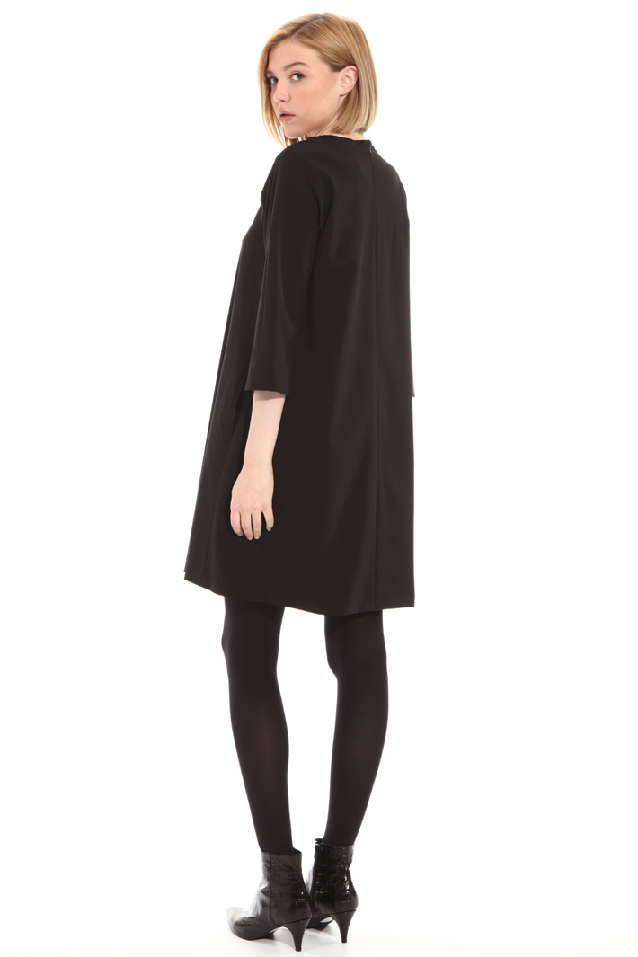 Short wool crepe dress Intrend Short wool crepe dress Intrend