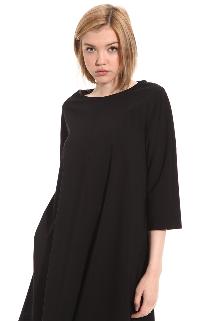 Short wool crepe dress Intrend Short wool crepe dress Intrend