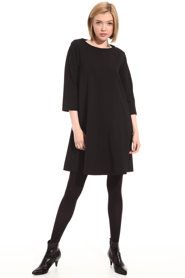 Short wool crepe dress Intrend Short wool crepe dress Intrend