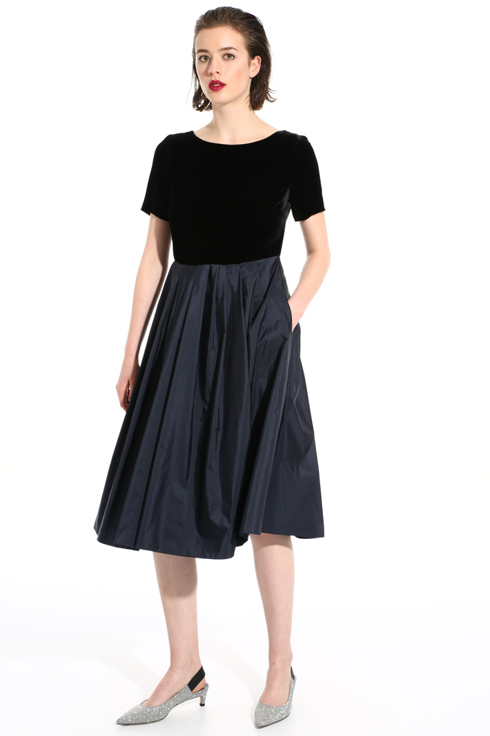 Velvet and silk dress Intrend Velvet and silk dress Intrend