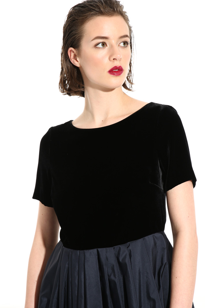 Velvet and silk dress Intrend Velvet and silk dress Intrend