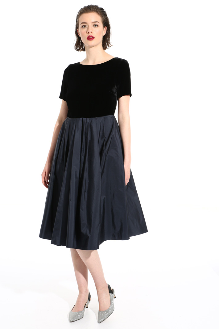 Velvet and silk dress Intrend Velvet and silk dress Intrend