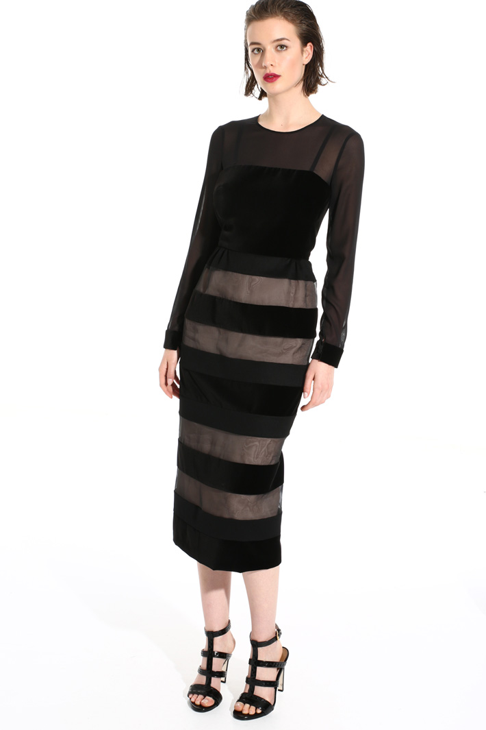 Silk and camel dress Intrend Silk and camel dress Intrend
