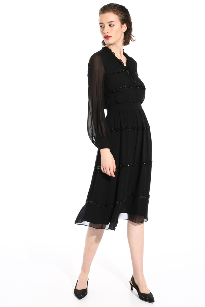 Silk midi dress Intrend Silk midi dress Intrend