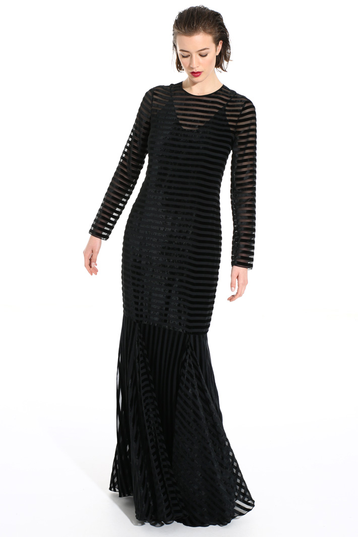 Long velvet dress Intrend Long velvet dress Intrend