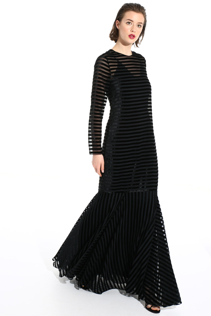 Long velvet dress Intrend Long velvet dress Intrend