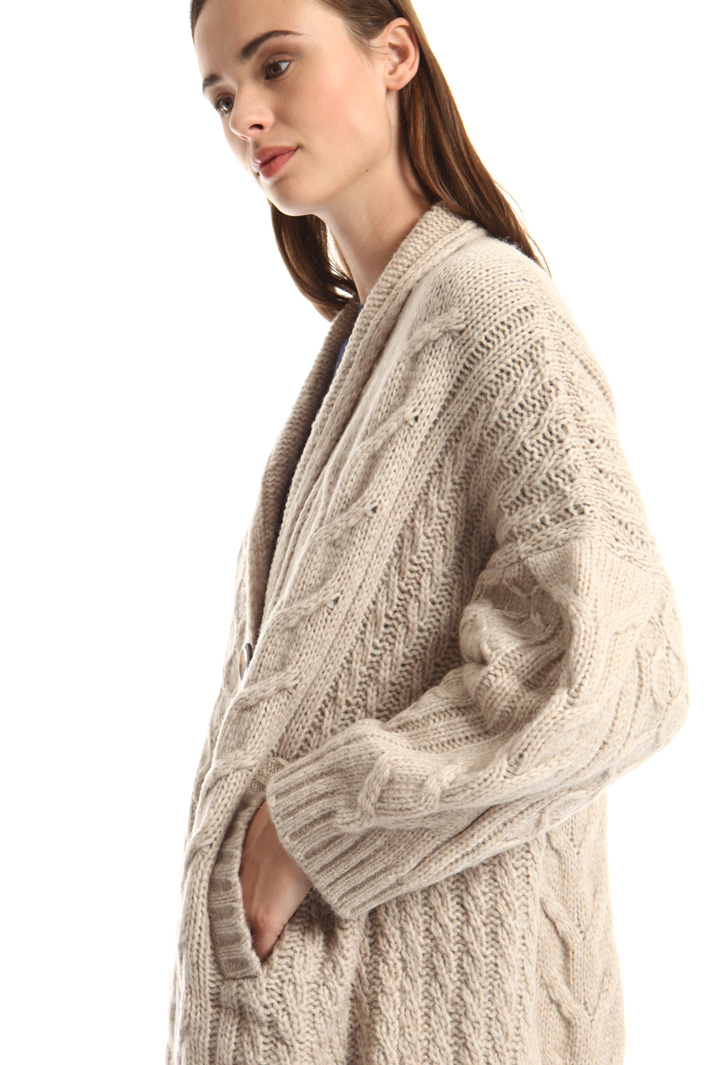 Braided knit cardigan Intrend Braided knit cardigan Intrend