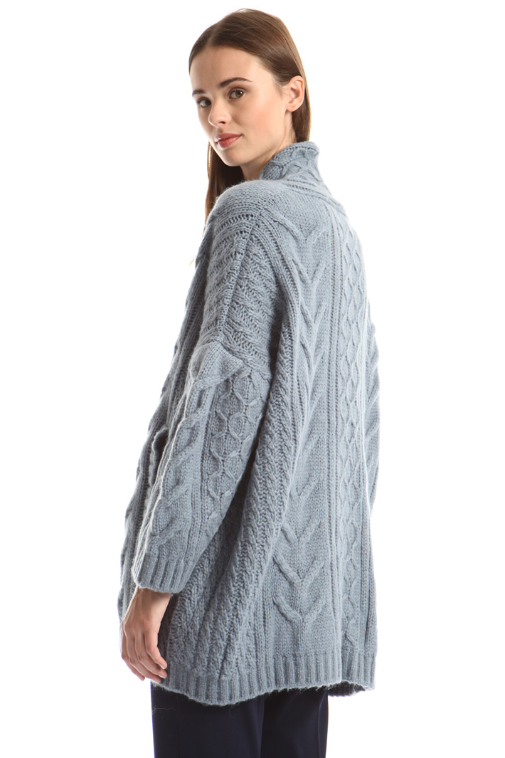 Braided knit cardigan Intrend Braided knit cardigan Intrend