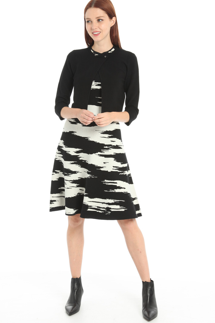 Ribbed viscose cardigan Intrend Ribbed viscose cardigan Intrend