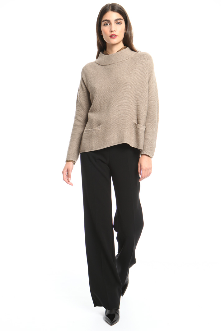 Overlay panel sweater Intrend Overlay panel sweater Intrend