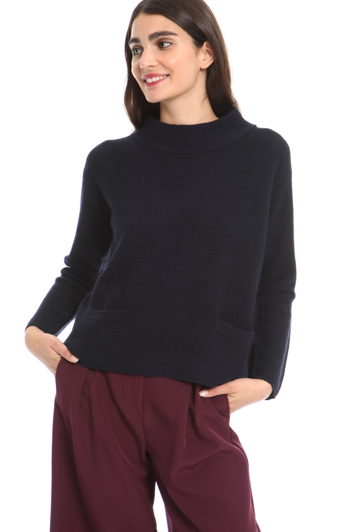 Overlay panel sweater Intrend Overlay panel sweater Intrend