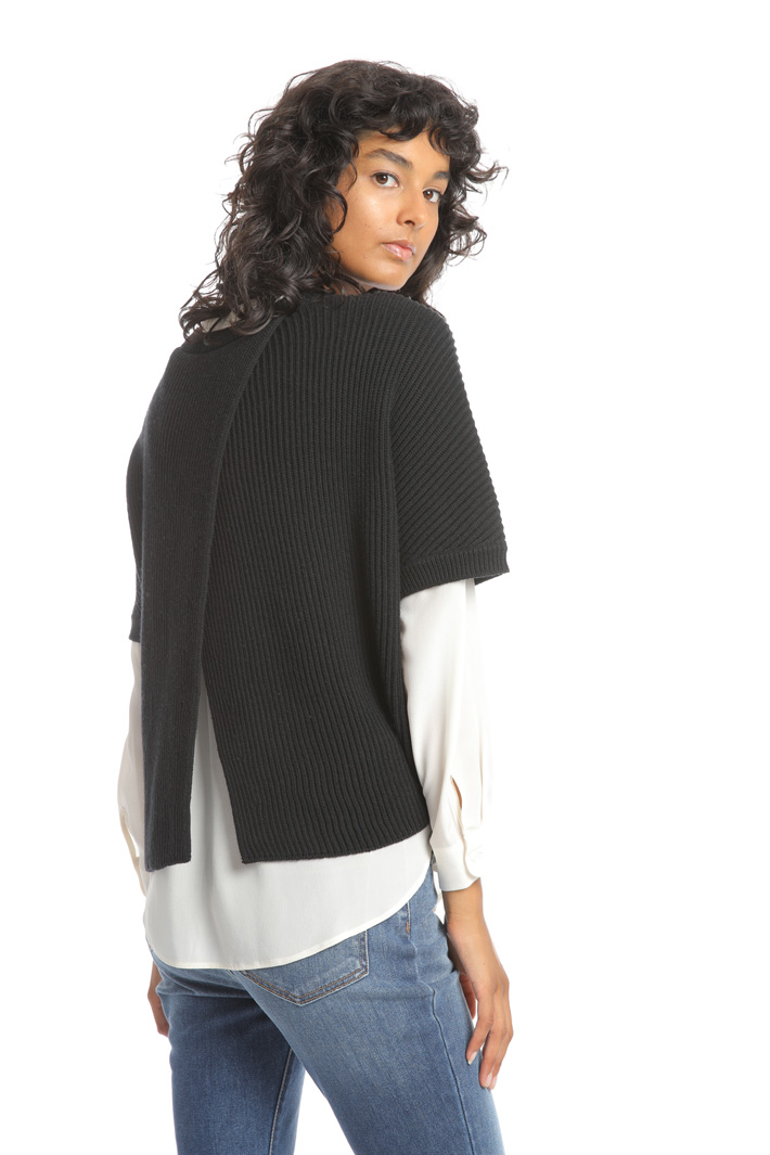 Crossed panel sweater Intrend Crossed panel sweater Intrend