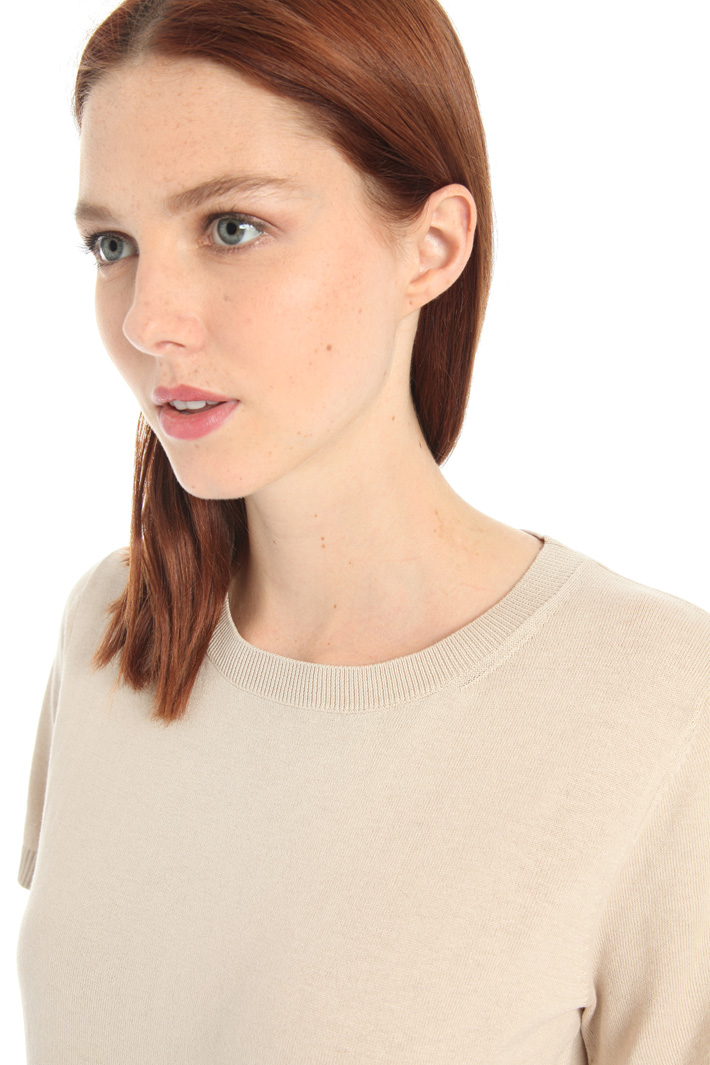 Silk and cotton T-shirt Intrend Silk and cotton T-shirt Intrend