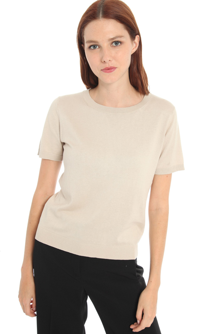 Silk and cotton T-shirt Intrend Silk and cotton T-shirt Intrend