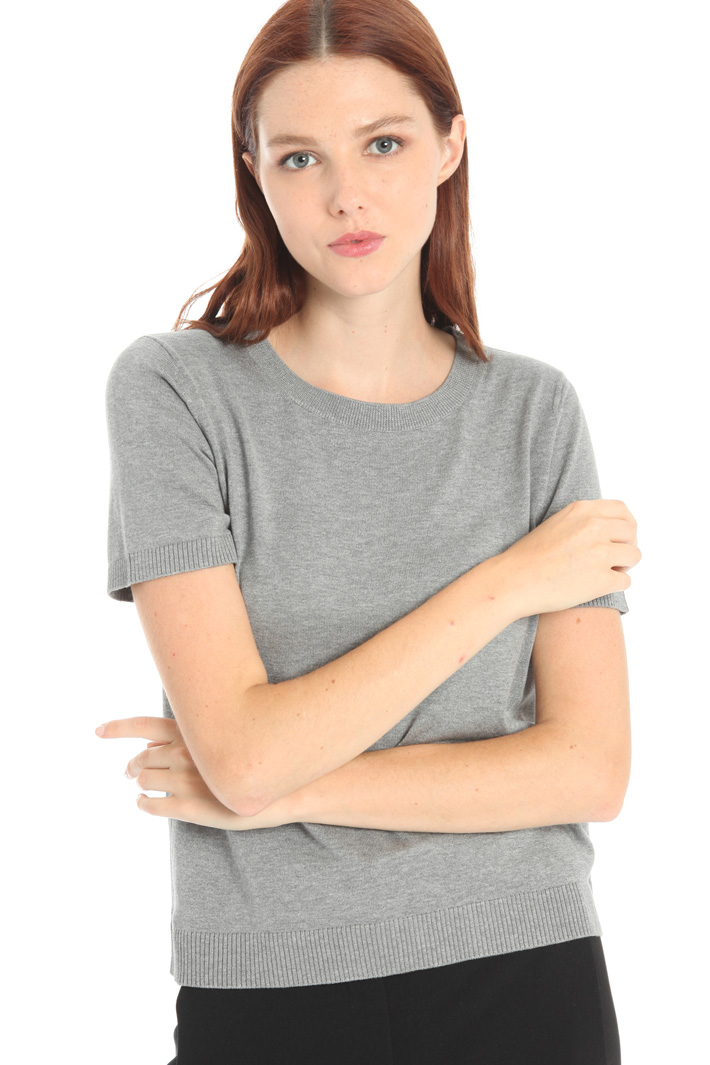 Silk and cotton T-shirt Intrend Silk and cotton T-shirt Intrend