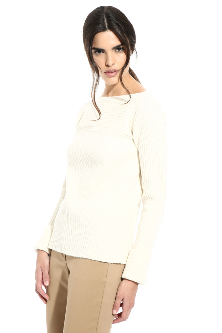 Ribbed wool blend sweater Intrend Ribbed wool blend sweater Intrend