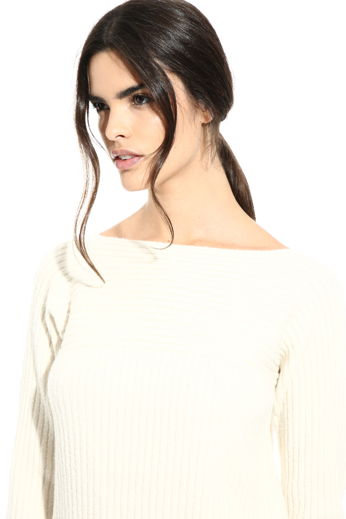 Ribbed wool blend sweater Intrend Ribbed wool blend sweater Intrend