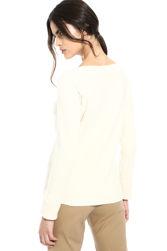 Ribbed wool blend sweater Intrend Ribbed wool blend sweater Intrend
