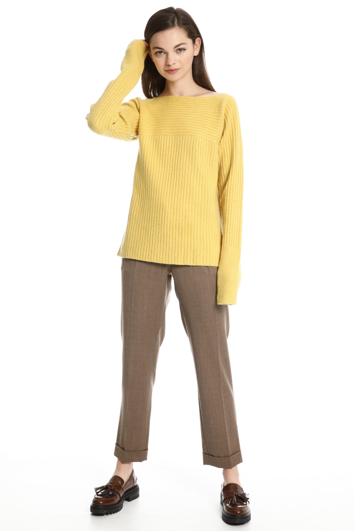 Ribbed wool blend sweater Intrend Ribbed wool blend sweater Intrend