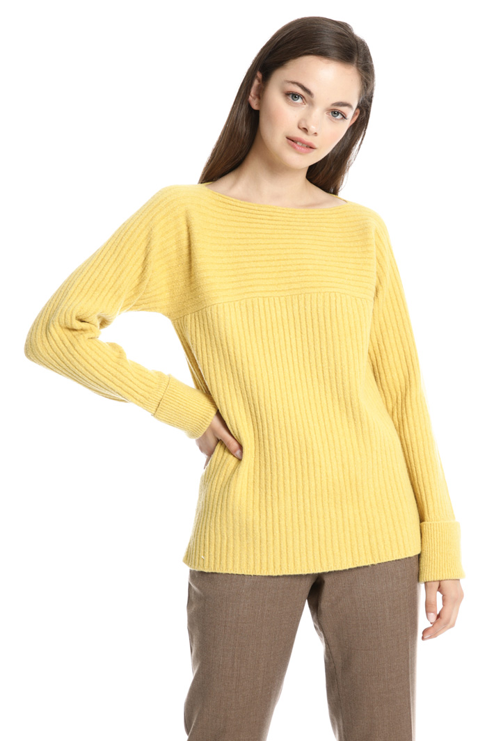 Ribbed wool blend sweater Intrend Ribbed wool blend sweater Intrend