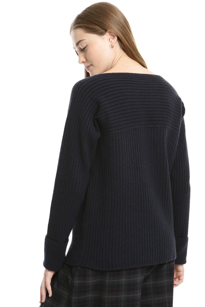 Ribbed wool blend sweater Intrend Ribbed wool blend sweater Intrend