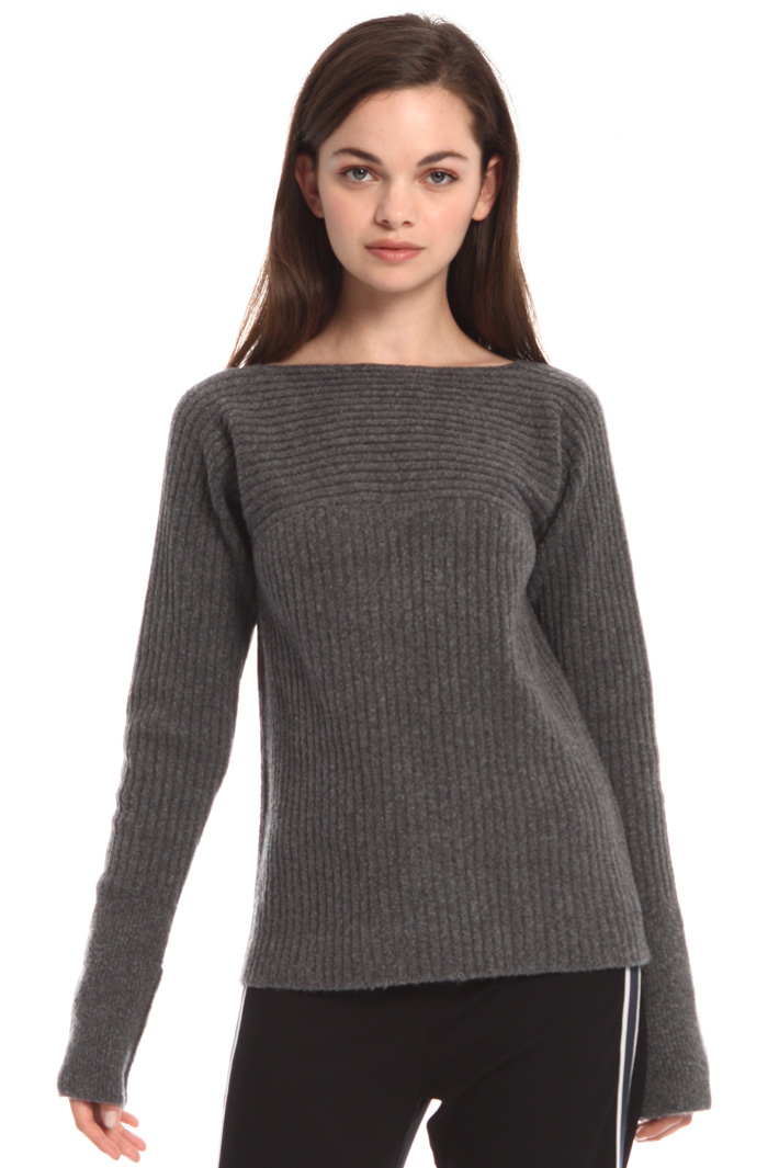 Ribbed wool blend sweater Intrend Ribbed wool blend sweater Intrend