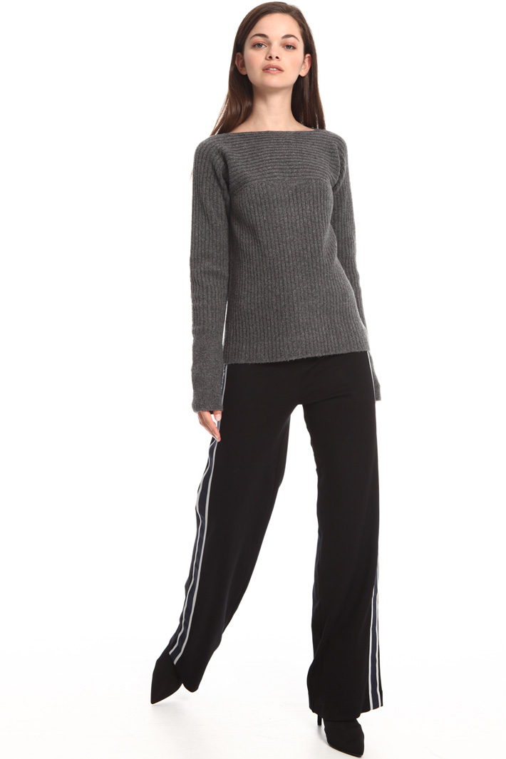 Ribbed wool blend sweater Intrend Ribbed wool blend sweater Intrend