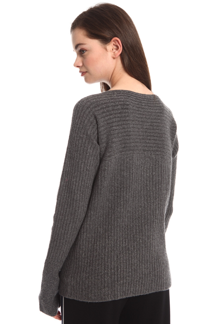 Ribbed wool blend sweater Intrend Ribbed wool blend sweater Intrend