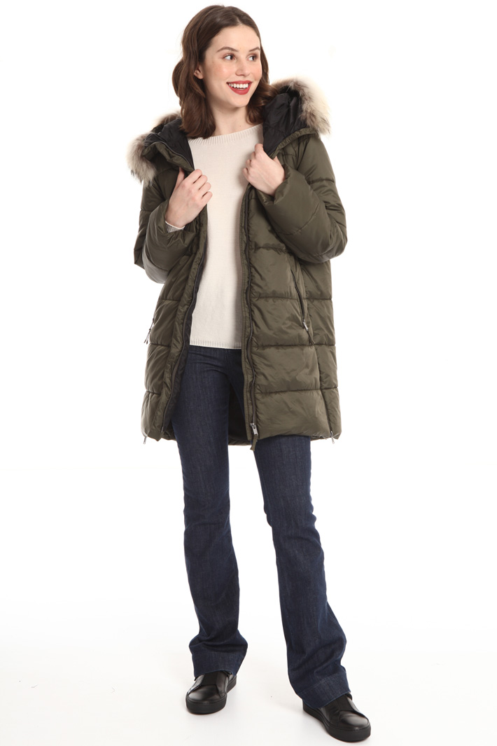 Hooded puffer coat Intrend Hooded puffer coat Intrend