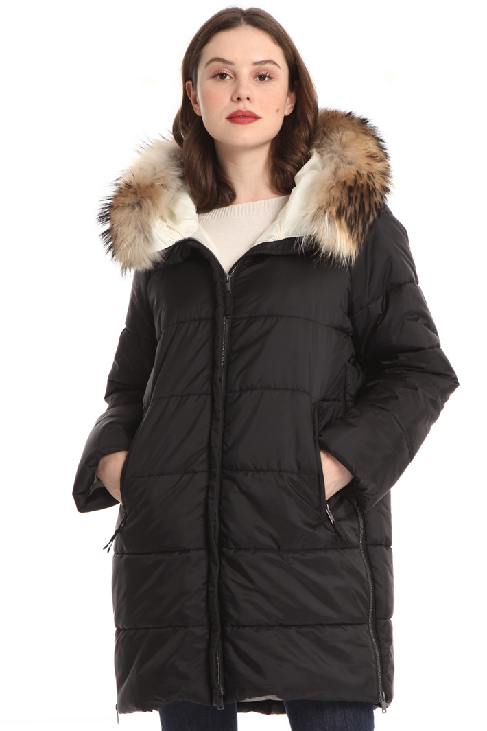 Hooded puffer coat Intrend Hooded puffer coat Intrend