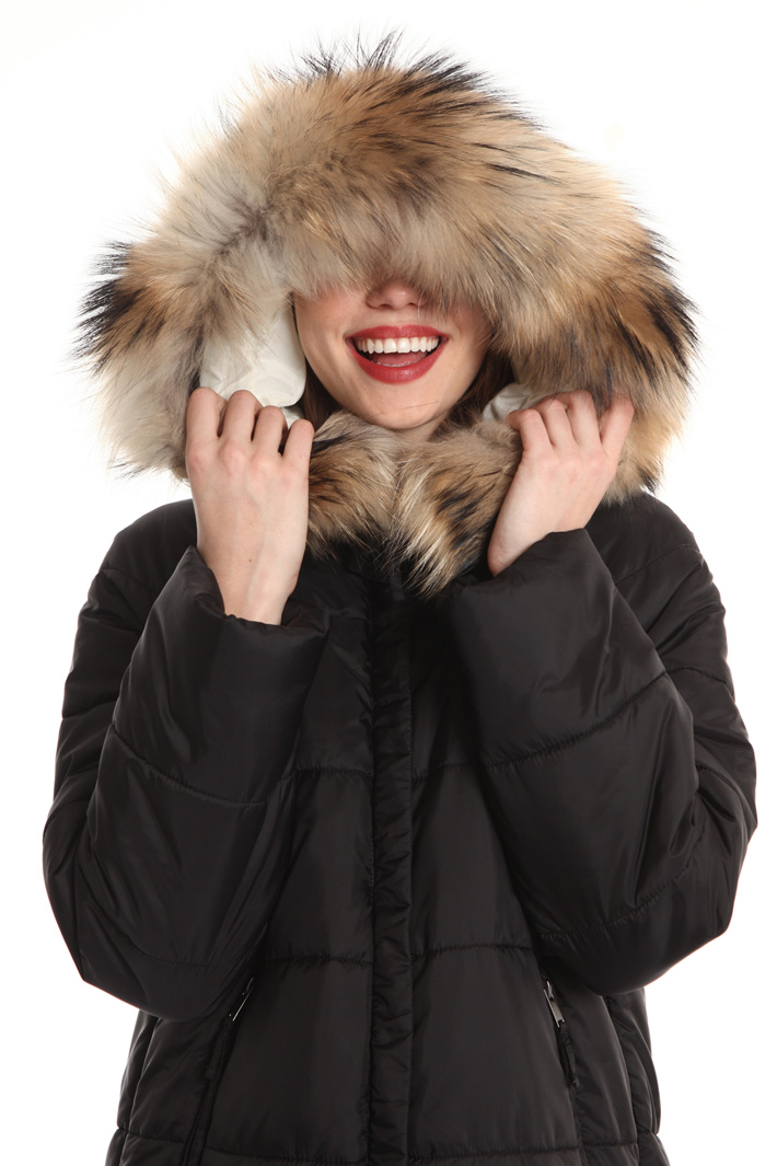 Hooded puffer coat Intrend Hooded puffer coat Intrend