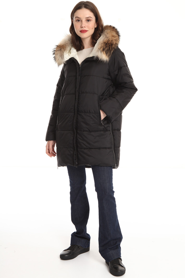 Hooded puffer coat Intrend Hooded puffer coat Intrend