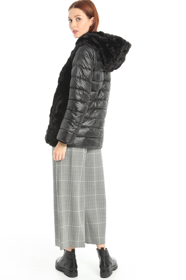 Fur puffer jacket Intrend Fur puffer jacket Intrend