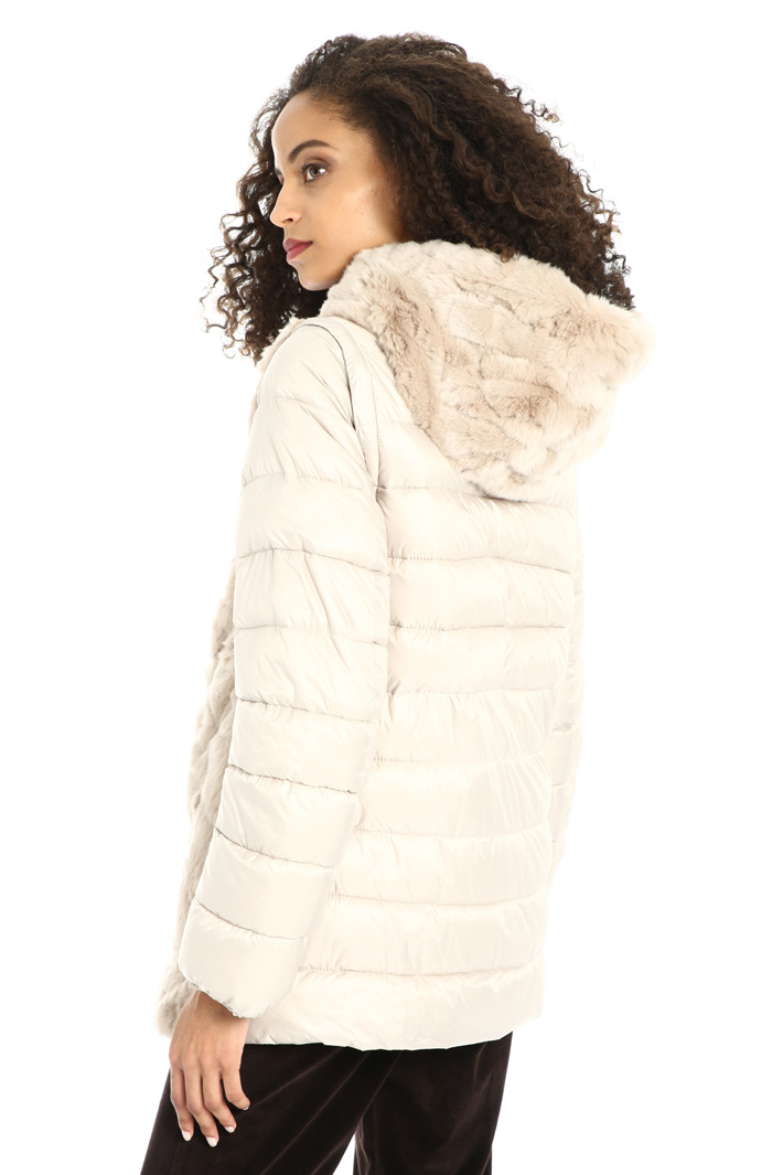Fur puffer jacket Intrend Fur puffer jacket Intrend
