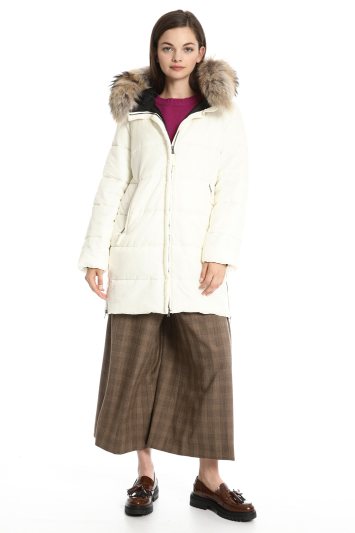 Fur trimmed puffer coat Intrend Fur trimmed puffer coat Intrend