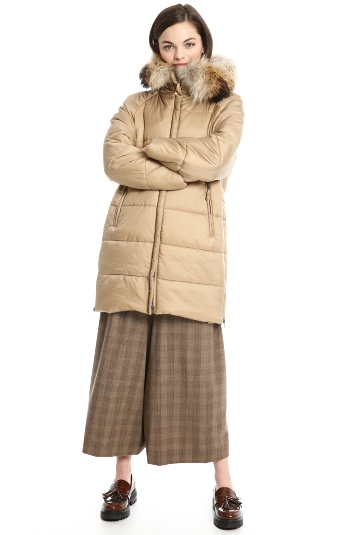Fur trimmed puffer coat Intrend Fur trimmed puffer coat Intrend