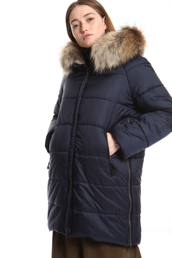 Fur trimmed puffer coat Intrend Fur trimmed puffer coat Intrend