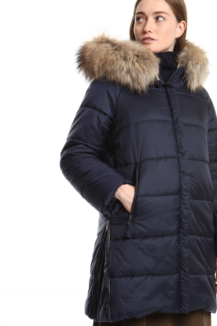 Fur trimmed puffer coat Intrend Fur trimmed puffer coat Intrend