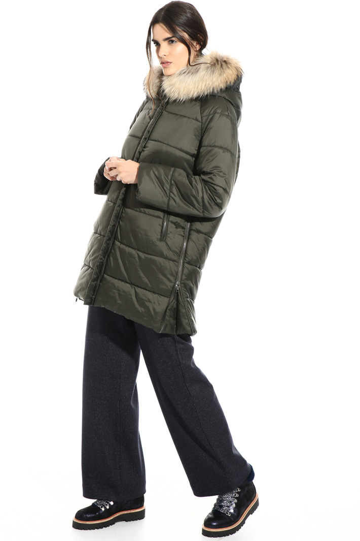 Fur trimmed puffer coat Intrend Fur trimmed puffer coat Intrend