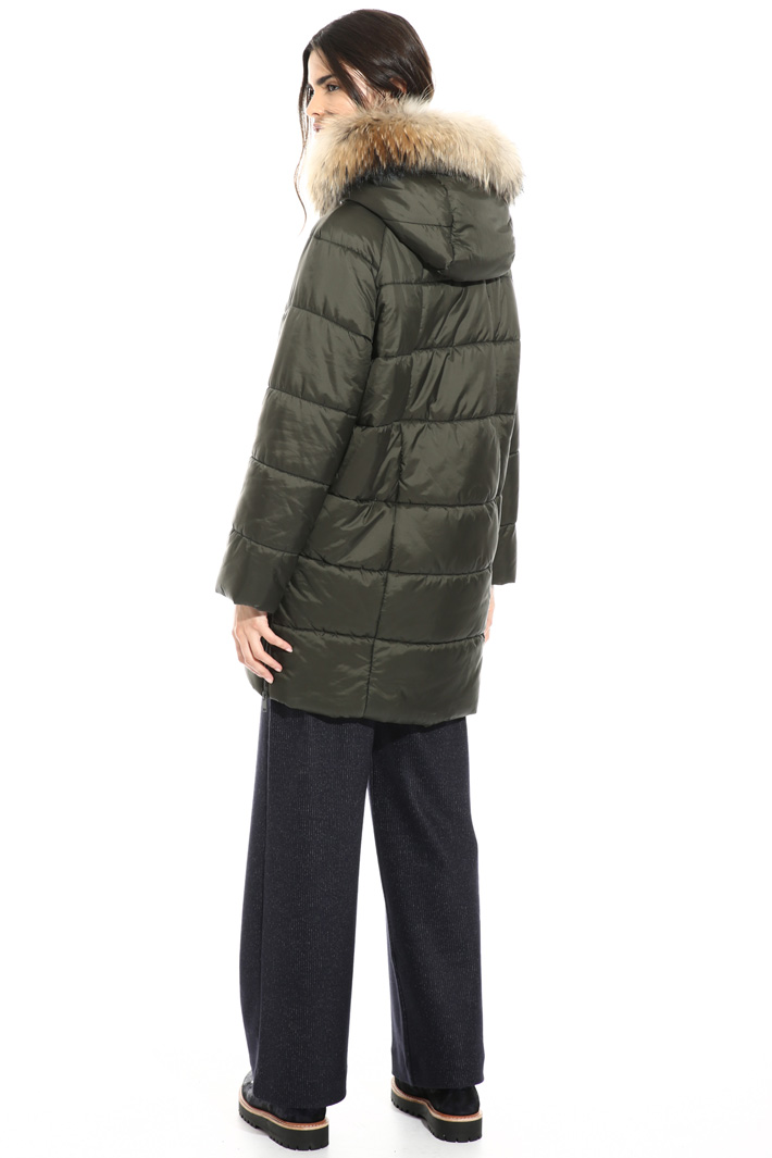 Fur trimmed puffer coat Intrend Fur trimmed puffer coat Intrend