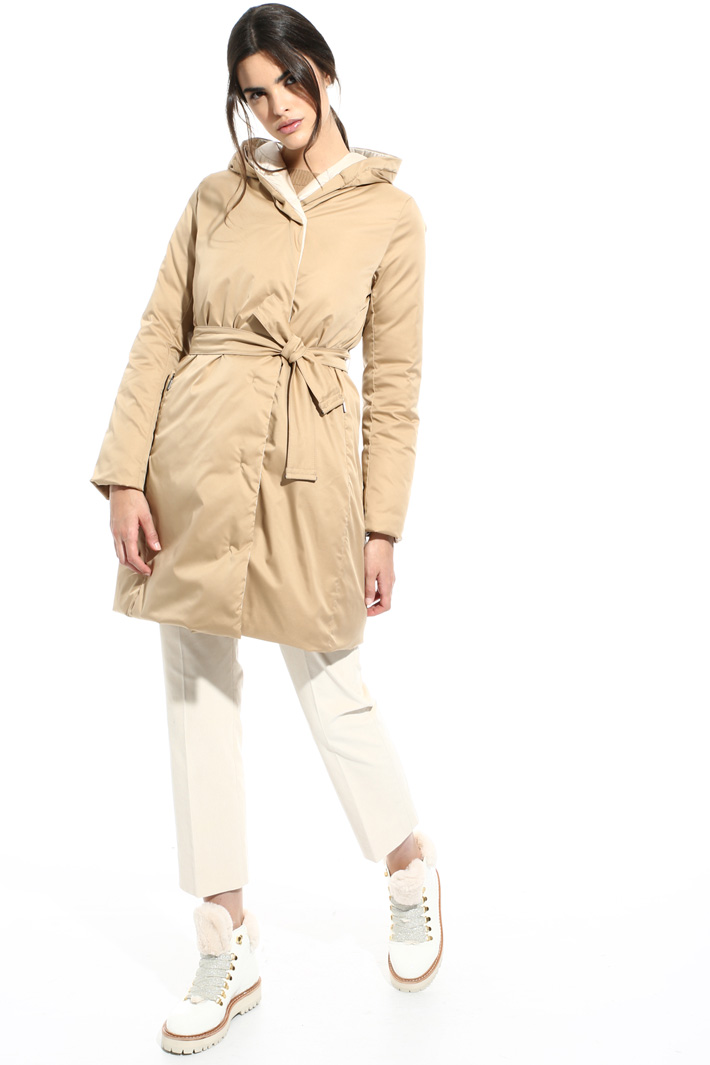 Smooth and quilted puffer coat Intrend Smooth and quilted puffer coat Intrend
