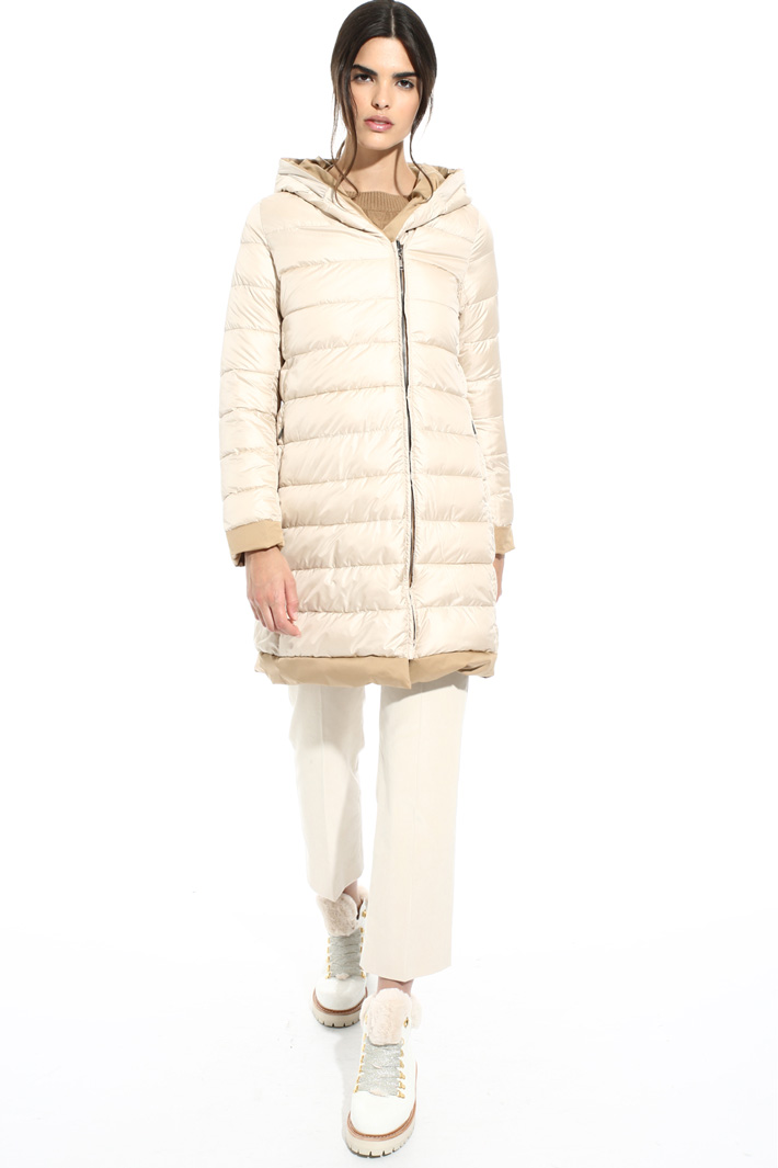 Smooth and quilted puffer coat Intrend Smooth and quilted puffer coat Intrend