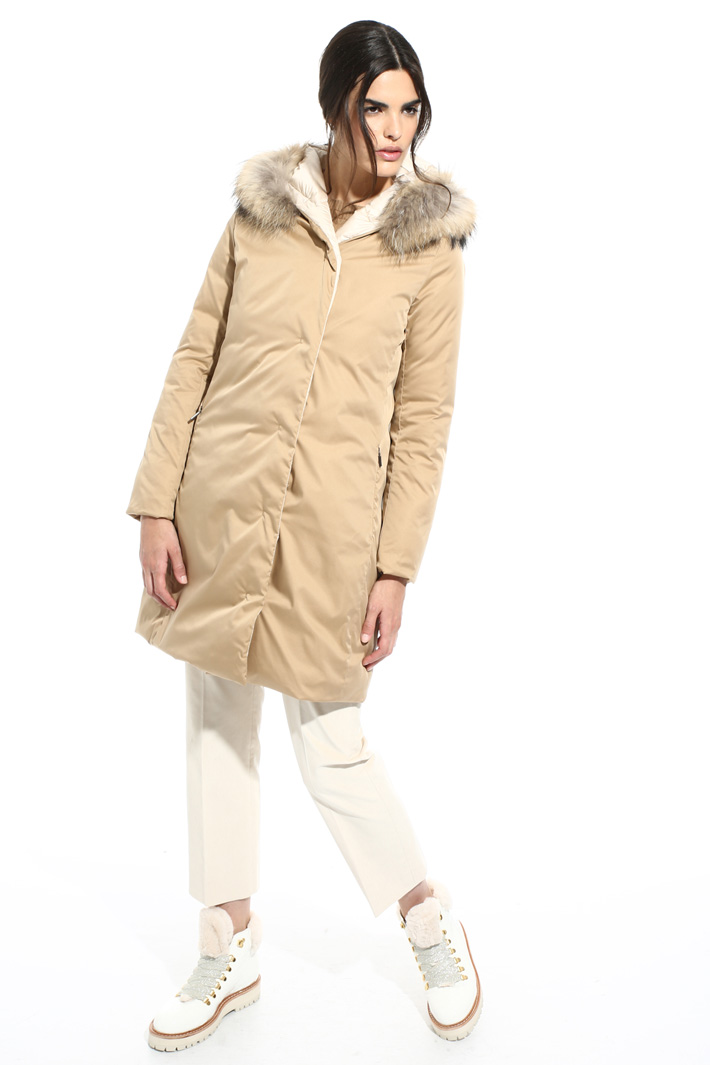 Smooth and quilted puffer coat Intrend Smooth and quilted puffer coat Intrend