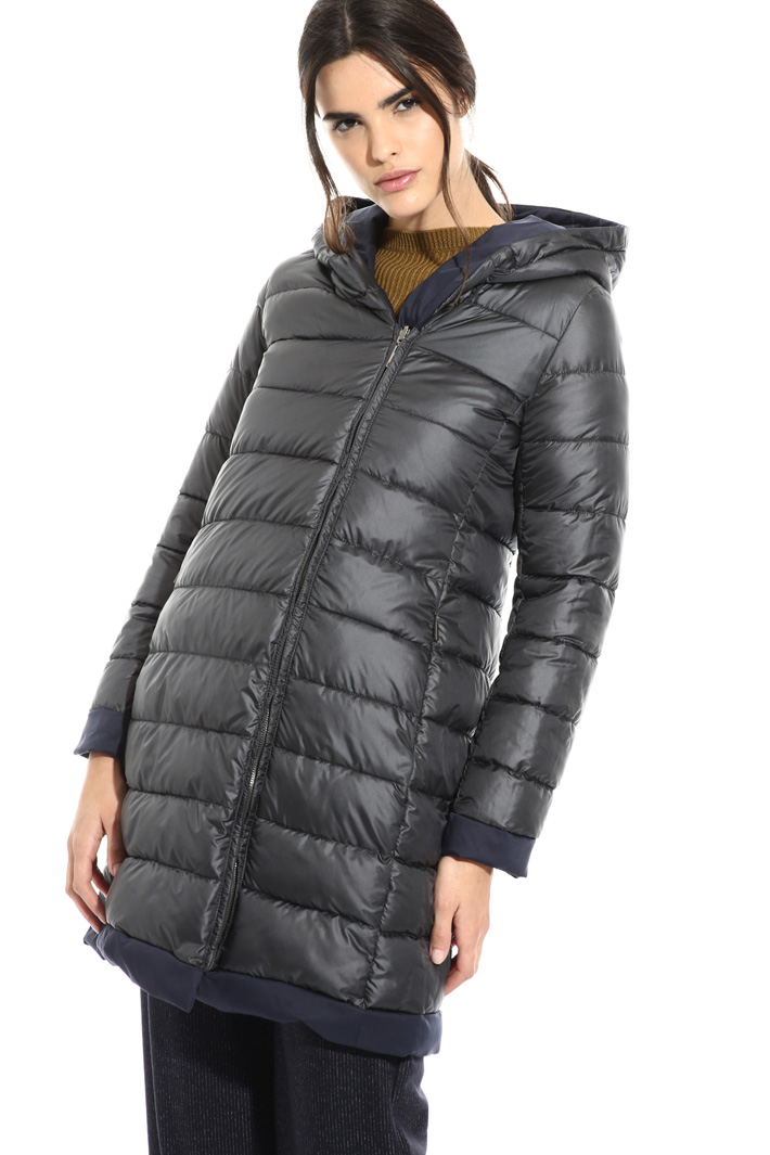 Smooth and quilted puffer coat Intrend Smooth and quilted puffer coat Intrend